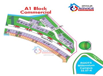 Bahria Town Phase 8 A1 Commercial Map