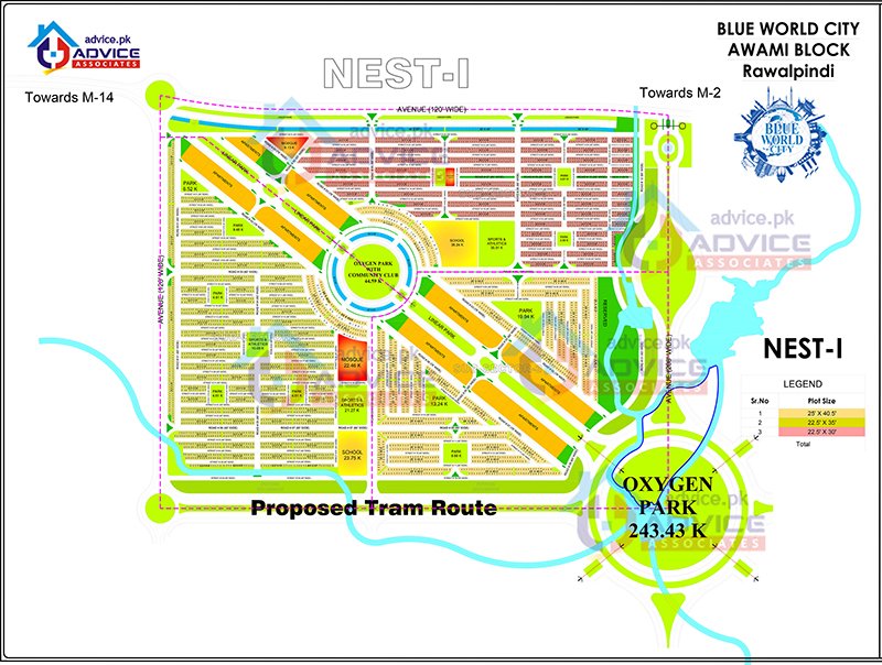 Awami block Blue world city Map