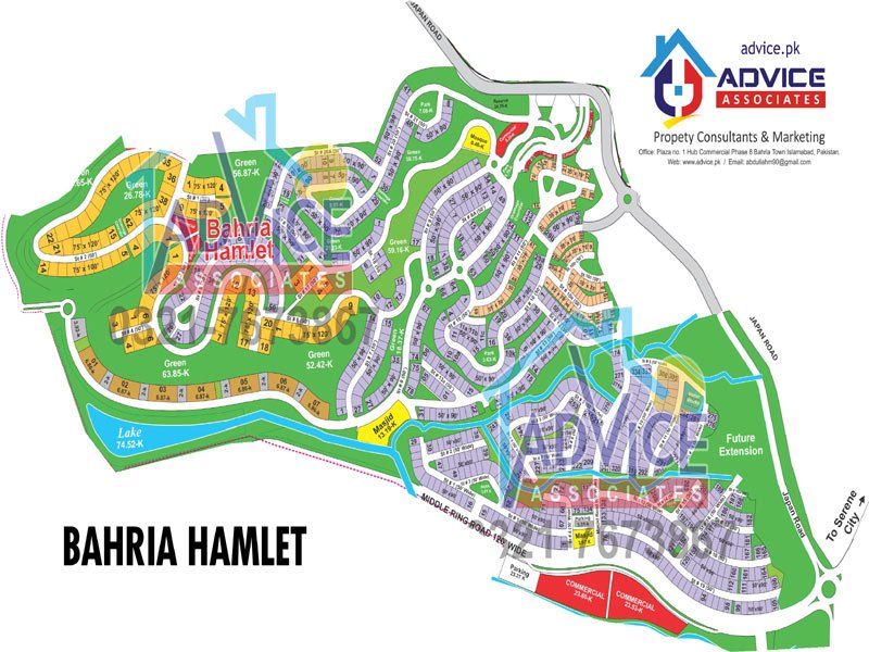 Bahria Hamlet Map