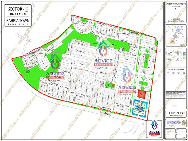 Bahria Town Phase 8 Block E Map