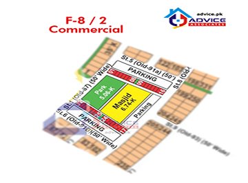 Bahria Phase 8 F2 Mohallah Commercial Map