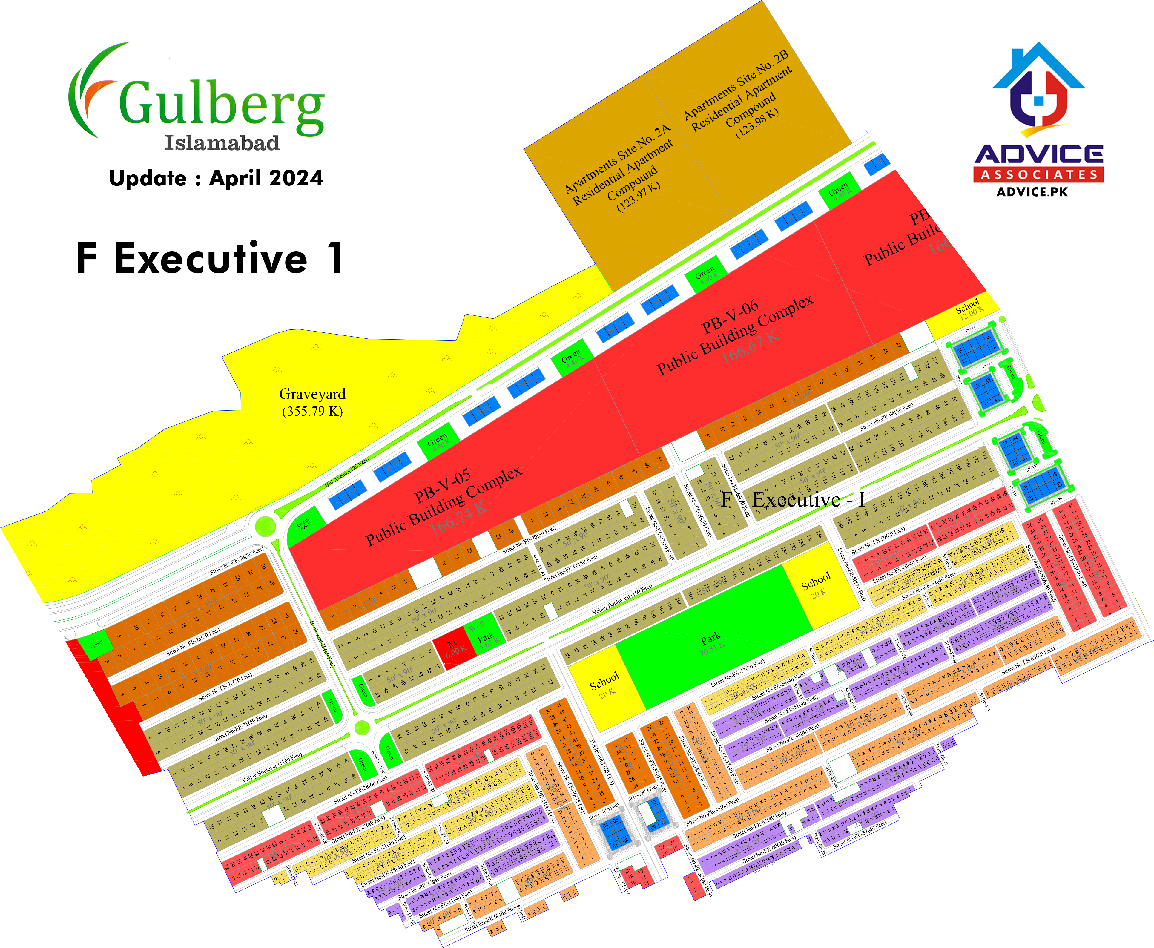 Gulberg F executive 1 Map