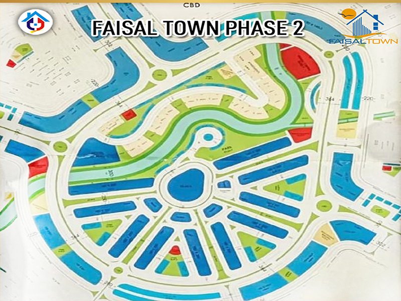 Faisal Town Phase 2 commercial Map