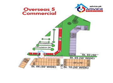 Bahria Greens Sector 5 commercial Map