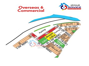 Bahria Greens Sector 6 Commercial Map