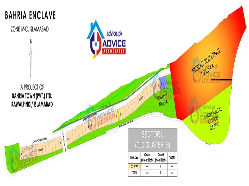 Bahria Enclave Sector L Map