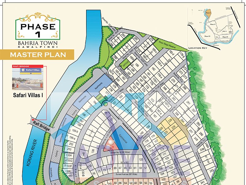 Bahria Town Phase 1 Map