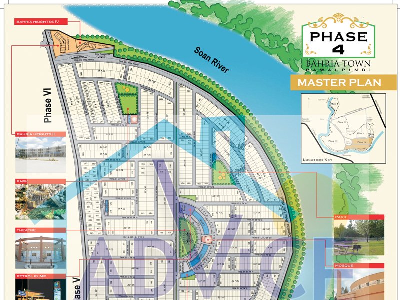 Bahria Town Phase 4 Map