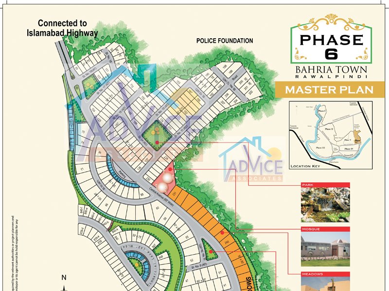 Bahria Town Phase 6 Map