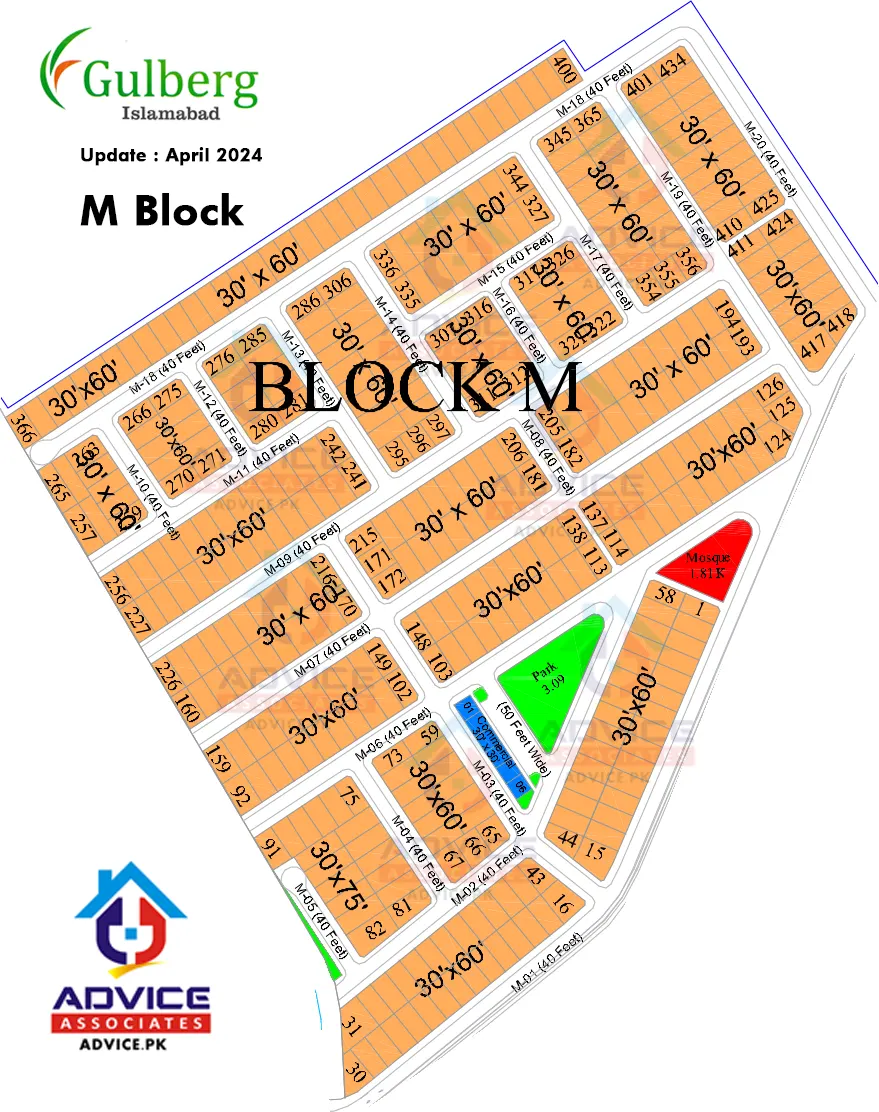 Gulberg Residentia Block M