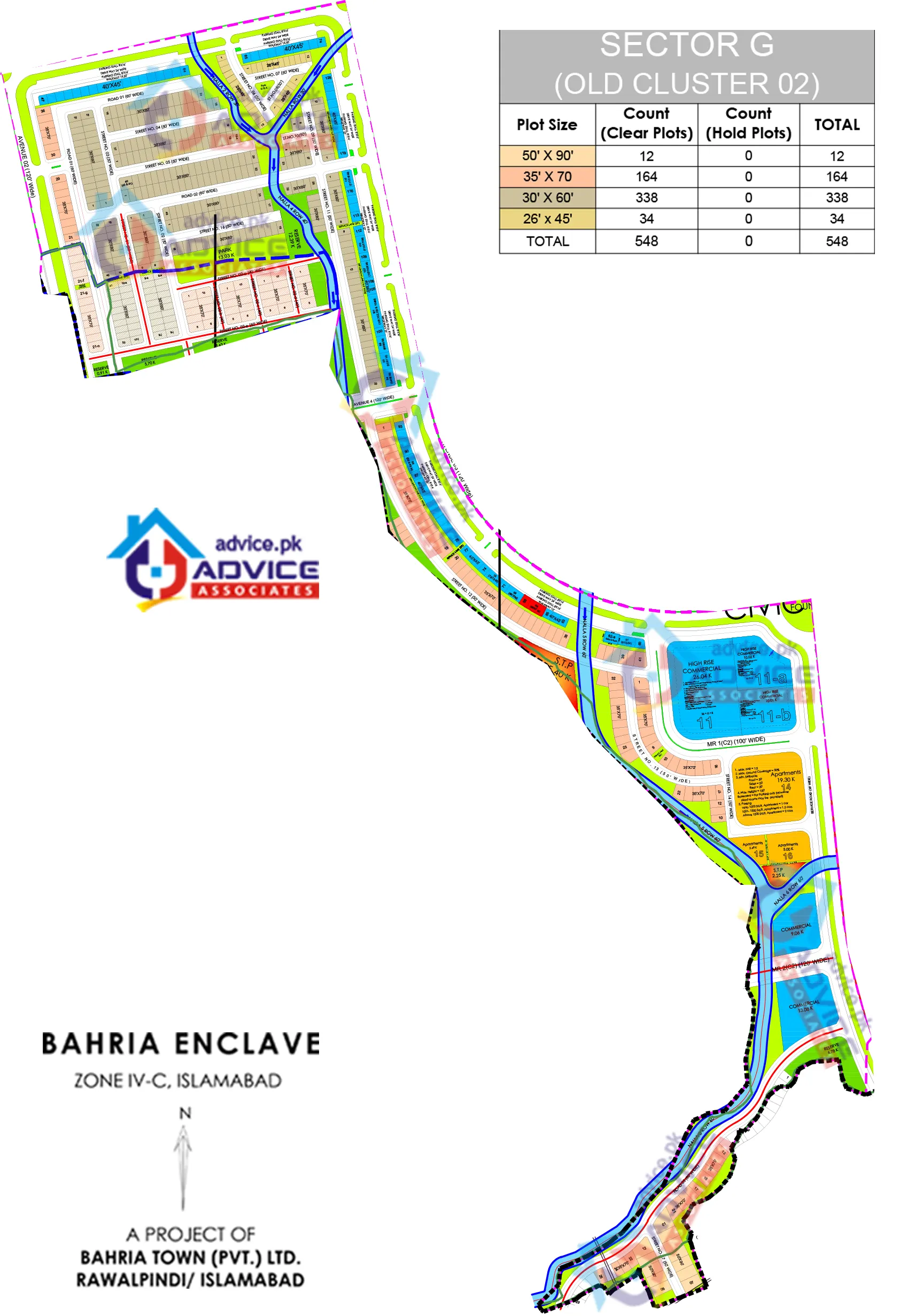 Bahria Enclave Sector G Map