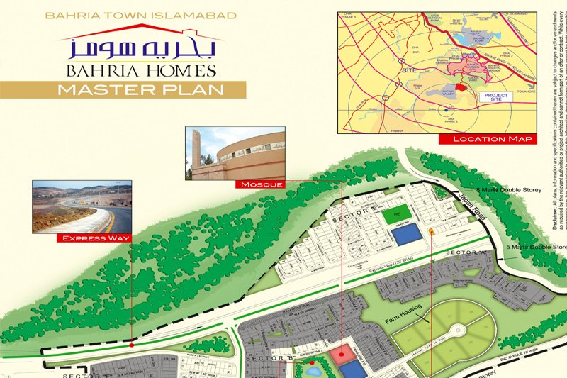 Bahria Homes MAp